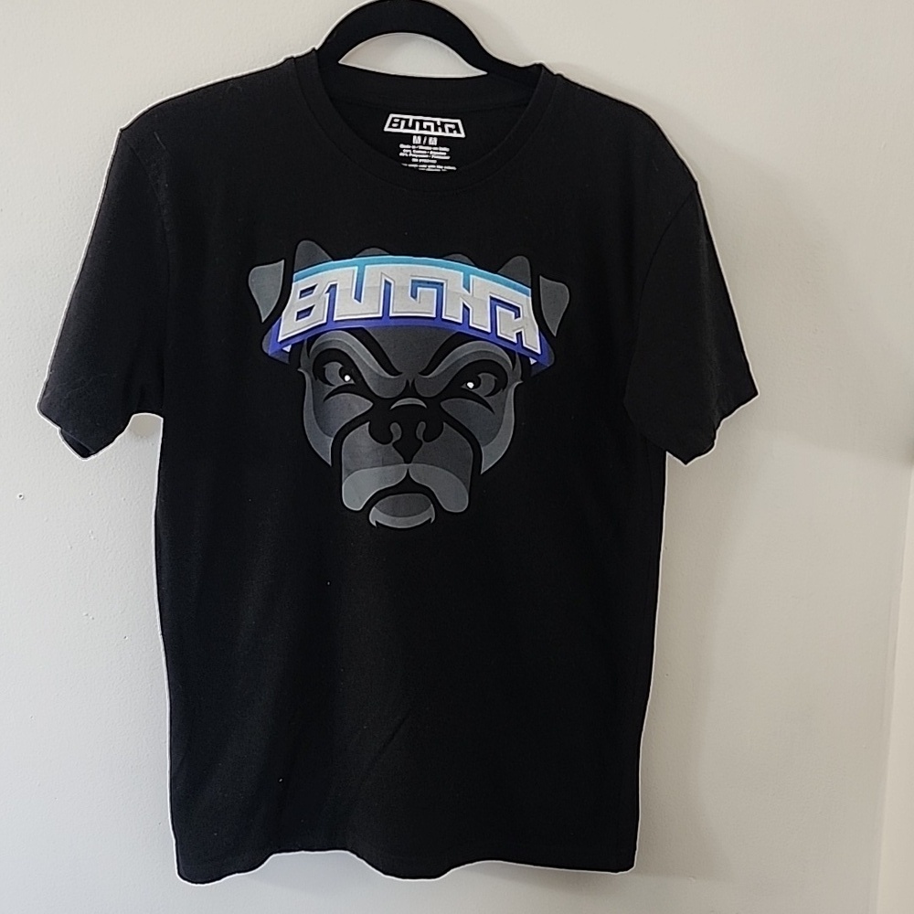Bugha Dog Face Black Short Sleeve Tshirt